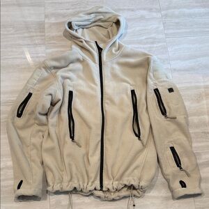 Men's Cream Fleece Performance Jacket